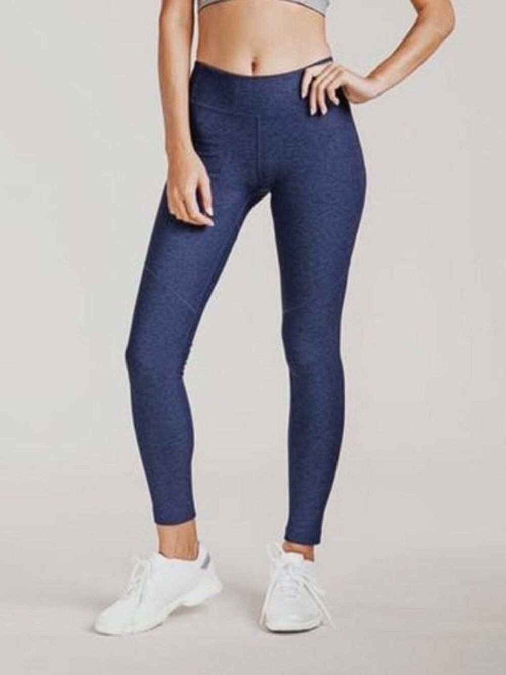 Outdoor Voices Warm Up Blue Yoga Compression Ankle leggings Size (M) EUC
